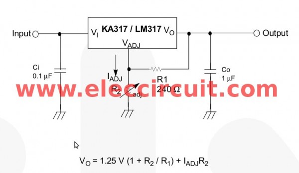 LM317 Regulators CALCULATOR – Electronic Projects Circuits