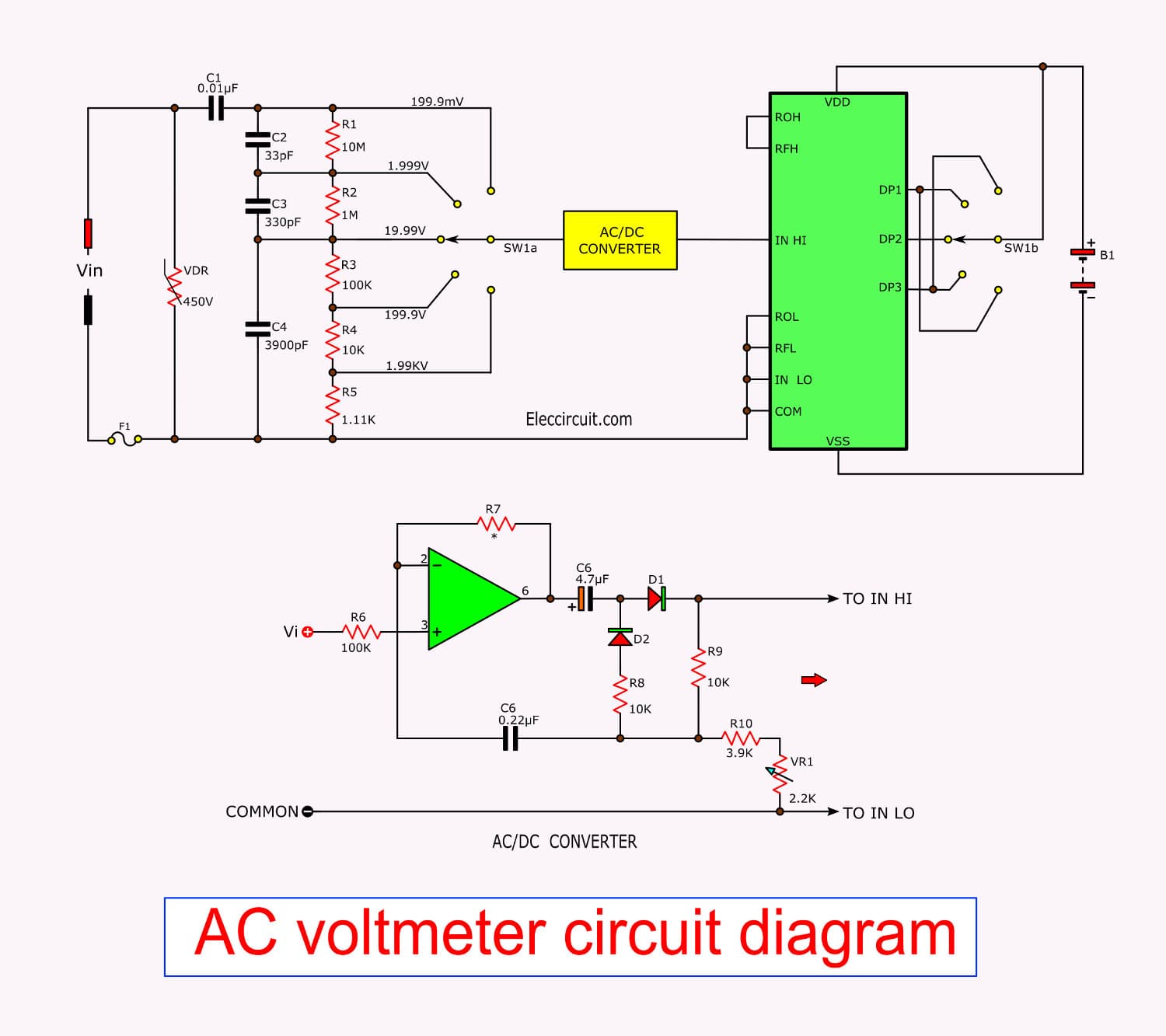 Analog Multimeter Circuit Diagram Pdf