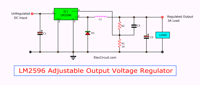 Regulador De Voltaje Lm2596 Circuit Diagram