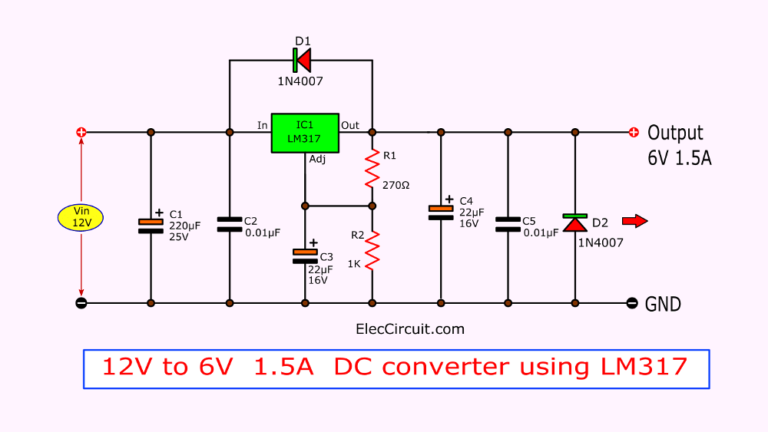 How To Convert V To V Step Down Circuit Diagram