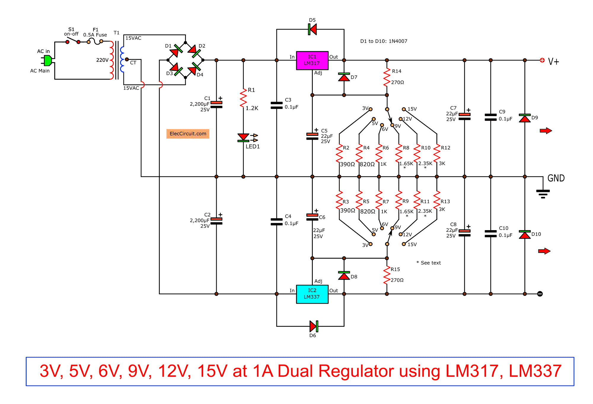 12 Volt Power Supply Circuit - MAXIPX