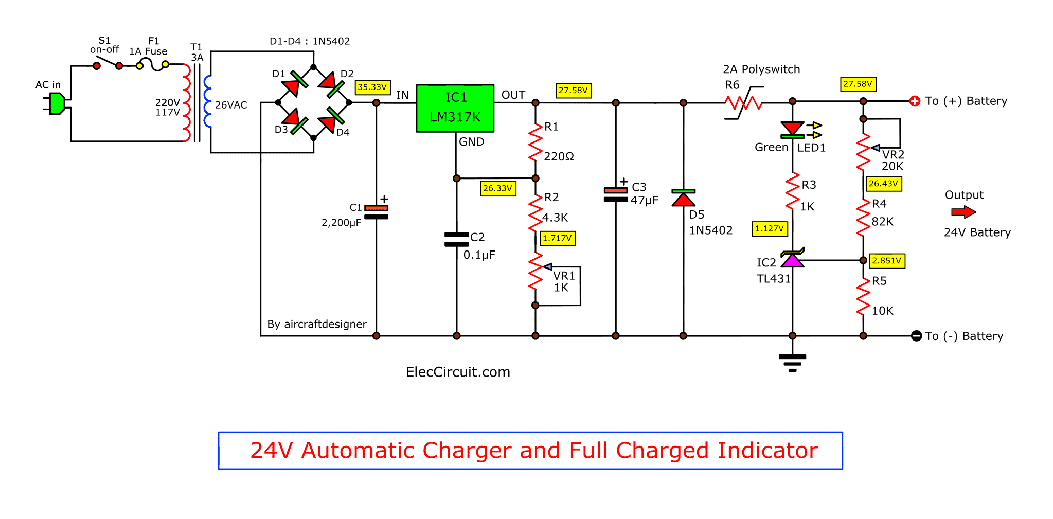 Automatic 24v lead acid battery charger circuit, car battery price ...