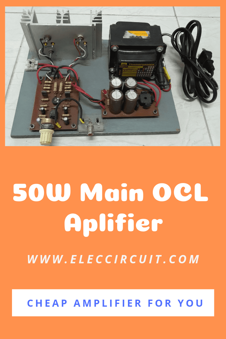 Small class b audio amplifier circuit diagram  