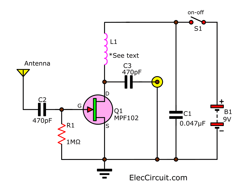 Simple Active Antenna In Sw Mw Fm Bands Eleccircuit