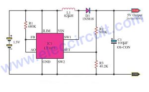 Most DC to DC Converter Step Up Voltage Circuits using LT1073 ...