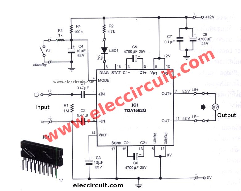  12V  Car Audio  amplifier  circuit  50W 65W with PCB 