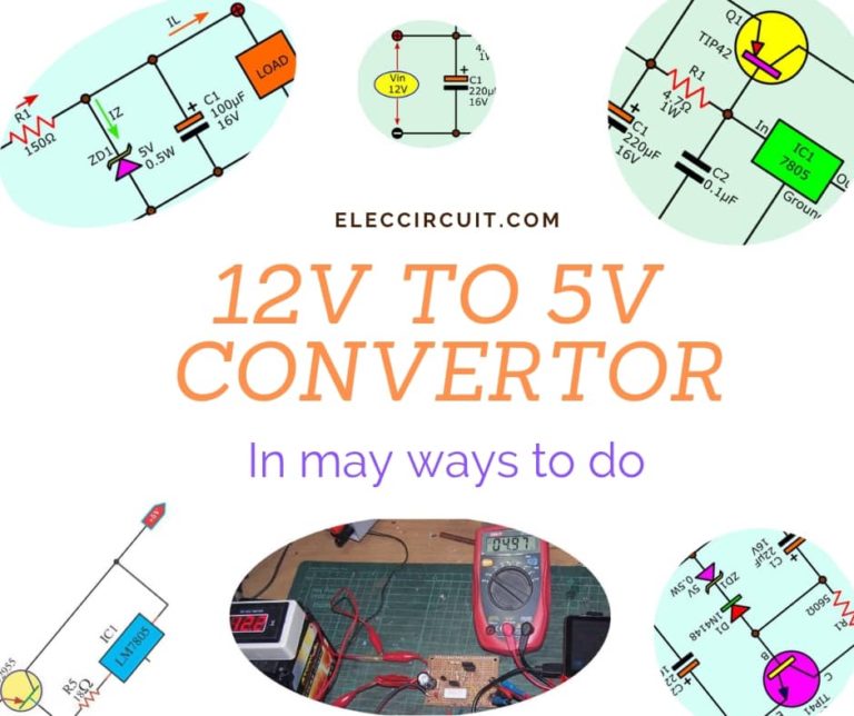 12V to 5V converter | Step down DC regulator in many ways to do