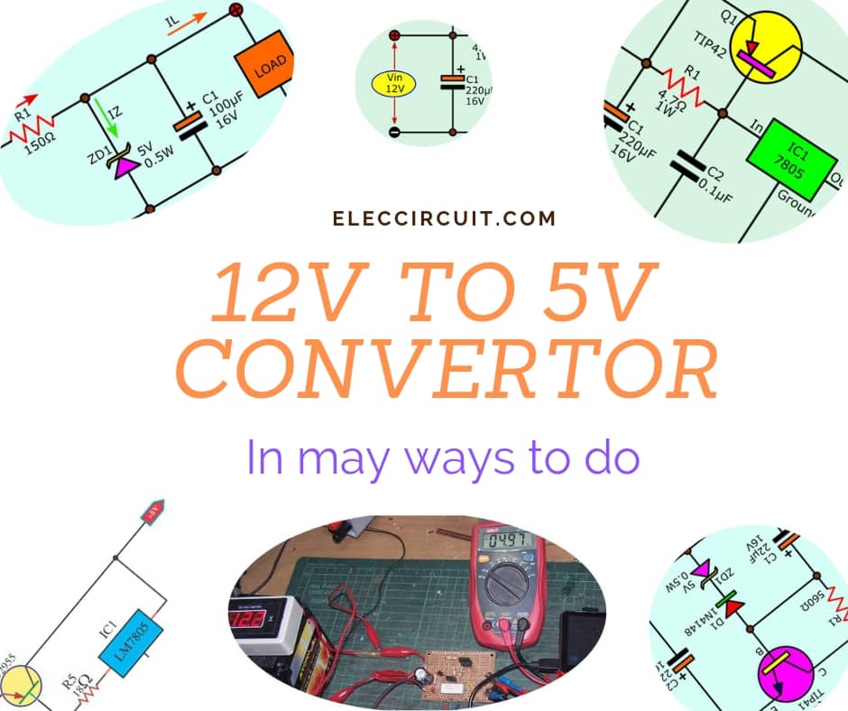 12V to 5V converter  Step down DC regulator in many ways to do