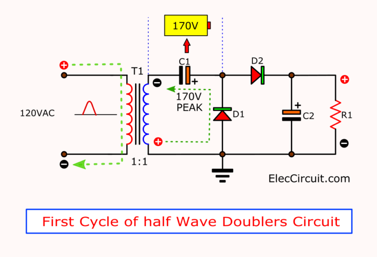 Basic Voltage Doubler Circuit Diagram