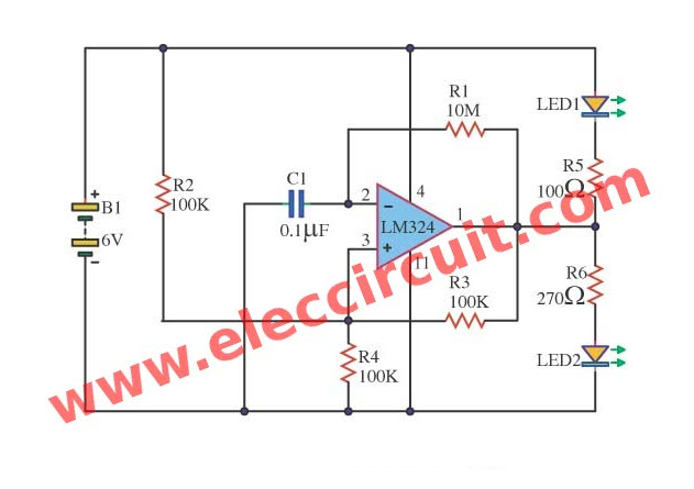 How to make Simple Oscillator/Flashing/Blinking LED Light Using Relay
