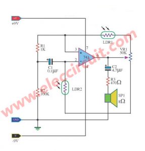 8 Light sensor alarm or Sensitive Sound Generator | ElecCircuit.com