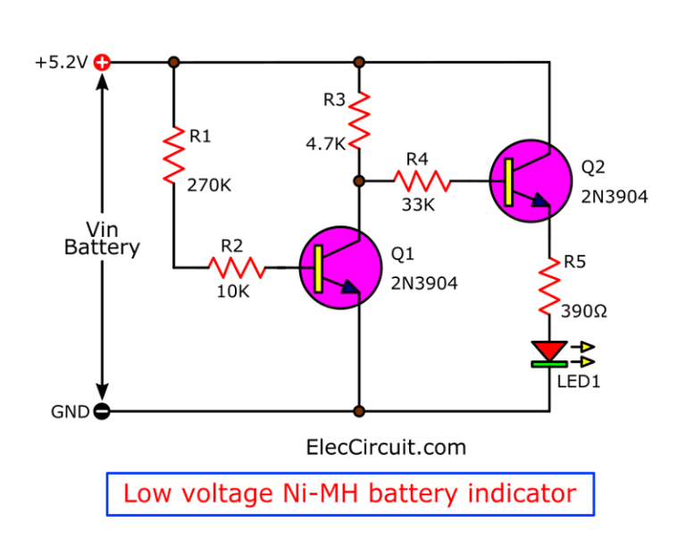 low battery indicator circuit