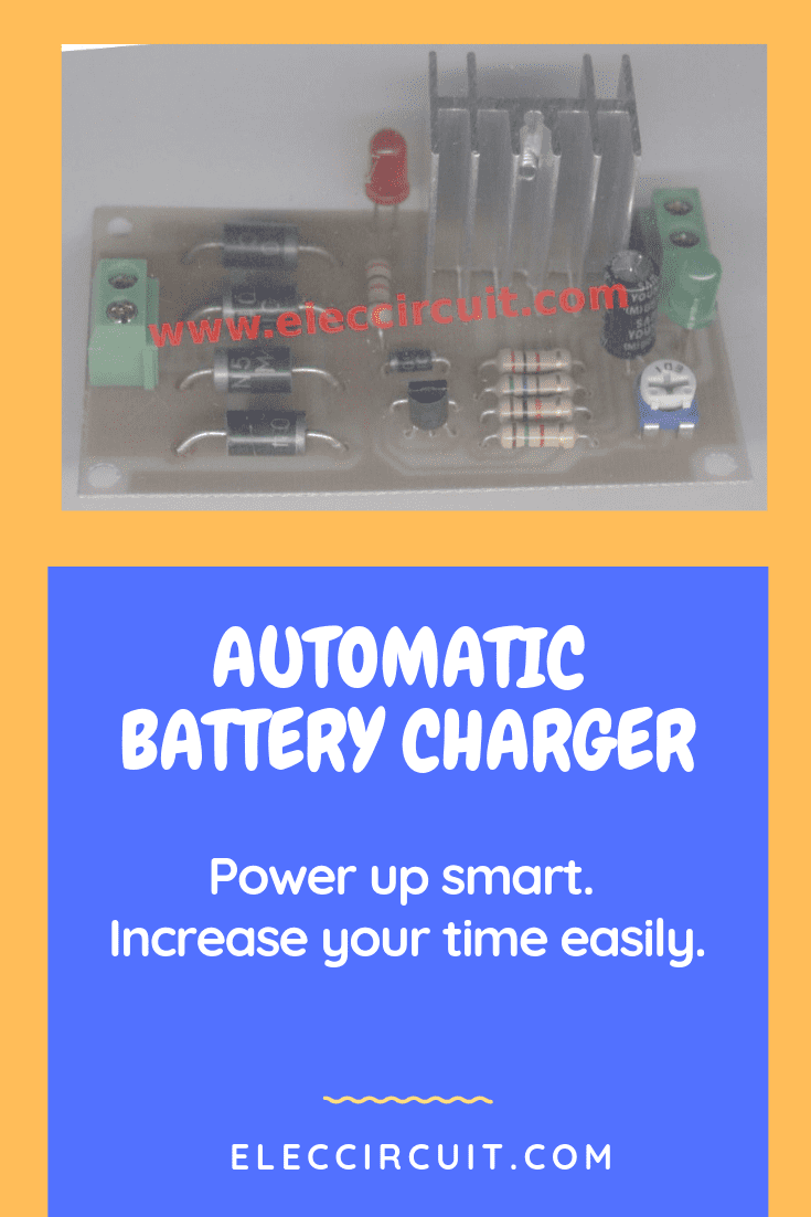 12 V Battery Charger With Overcharge And Deep Discharge Protecting