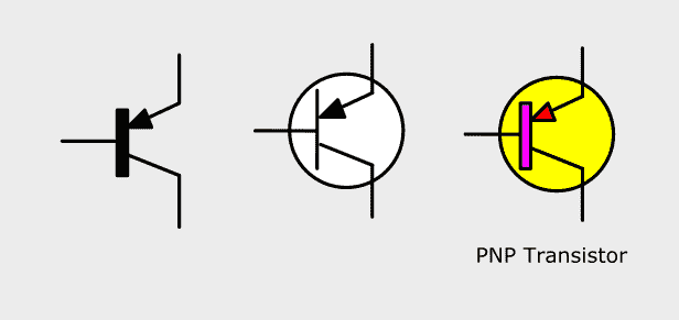 pnp npn transistor symbol