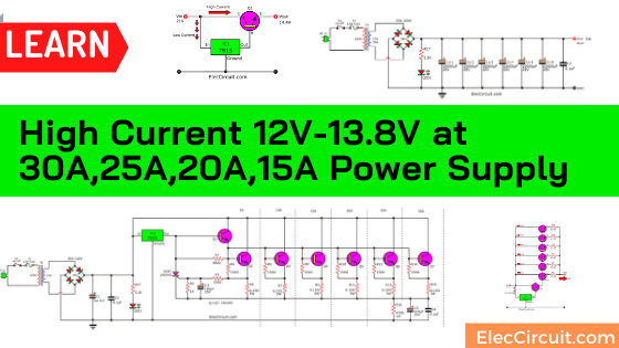 How to make 12v 5A Power Supply, 2N3055