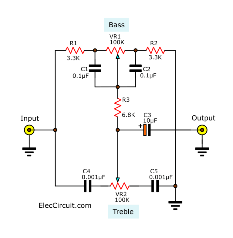 Passive tone control circuit | ElecCircuit.com