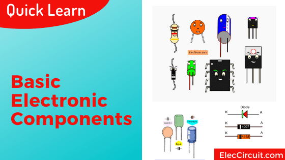 Electronic components list with images