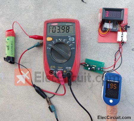 Trying Out the Circuit with a Finger Pulse Oximeter